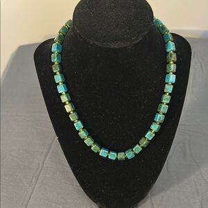 Elegant Turquoise Beaded Necklace